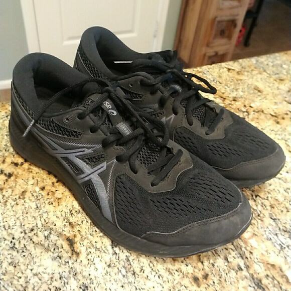 Asics Gel Contend 7 Black Running Shoes 1012A911 Women’s Sz 11 - Picture 6 of 12